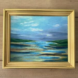 Landscape River Painting